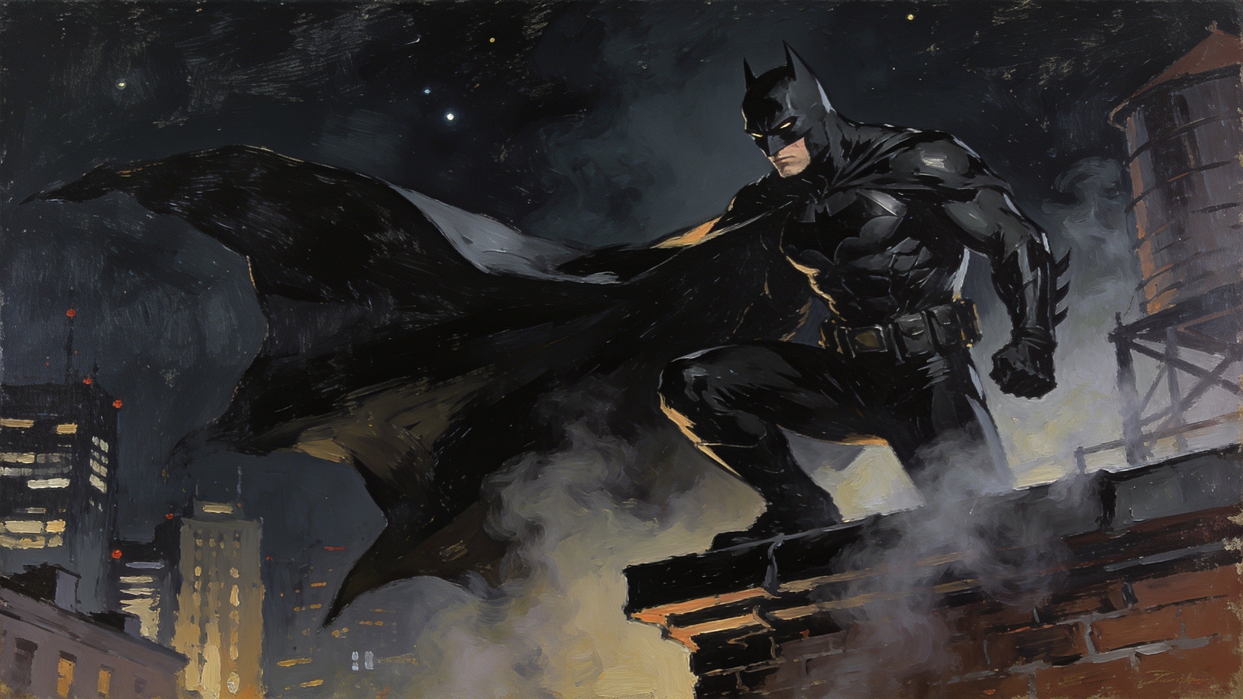 Dark night on watch